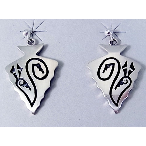 Duane Towahongva オーバーレイ　ピアス　