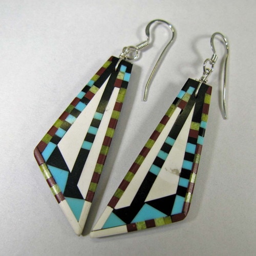 ユージーン&ジョージア　サンチェス モザイクインレイ　ピアス