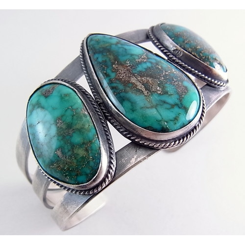 インディアンジュエリーA.cadman Navajo ターコイズバングル