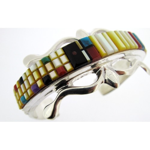 138mm ウィルバートマニング 立体インレイ バングル