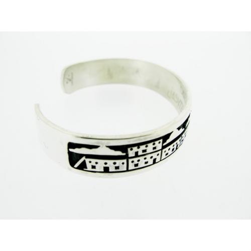 HOPI ホピ JOE JOSYTEWA シルバーバングル カラーストーン HOPI ホピ JOE JOSYTEWA シルバーバングル カラーストーン