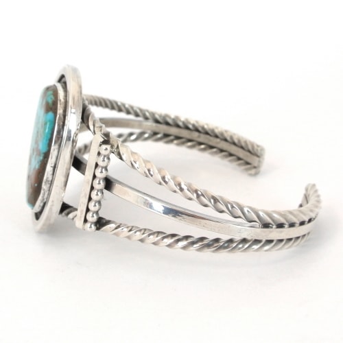 140mm ナバホ族 ロビンツォーシー ブルーオアシス バングル｜マライカ