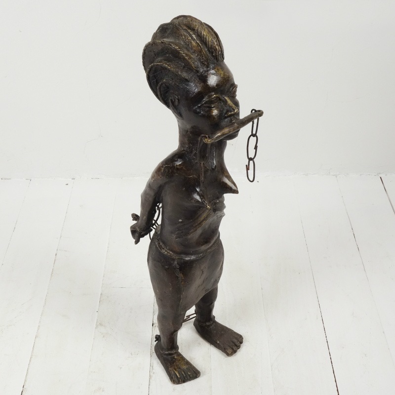 アンティーク ベニン王国 ベニン共和国 エド アフリカ 古い ブロンズ像 アンティーク ベニン王国 ベニン共和国 エド アフリカ 古い