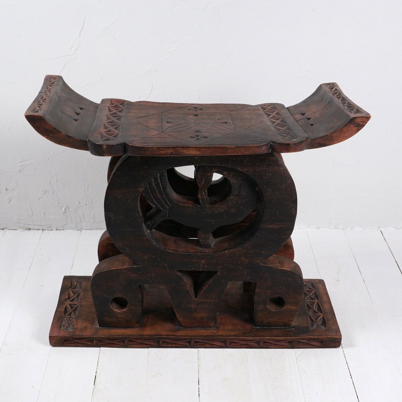 アシャンティ族スツール② アフリカ民芸