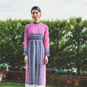 ベトナムシルクプリントアオザイ｜マライカ公式通販
