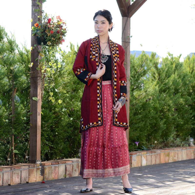 ☆一点もの☆ MALAIKA アフガニスタンジャケット　トルクメン族　クルテ ☆一点もの☆ MALAIKA アフガニスタンジャケット トルクメン族