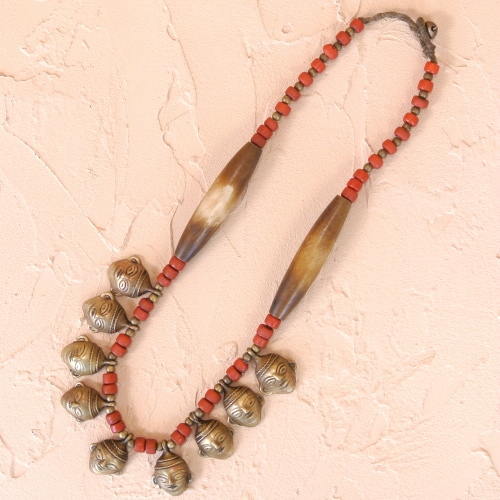 ブラスフェイスネックレス