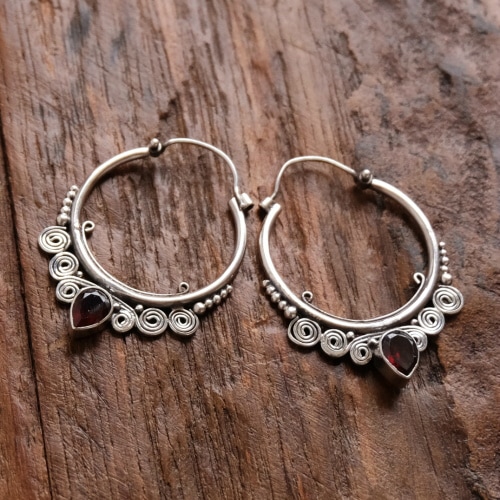 パワーストーンシルバーピアス　【メール便可】