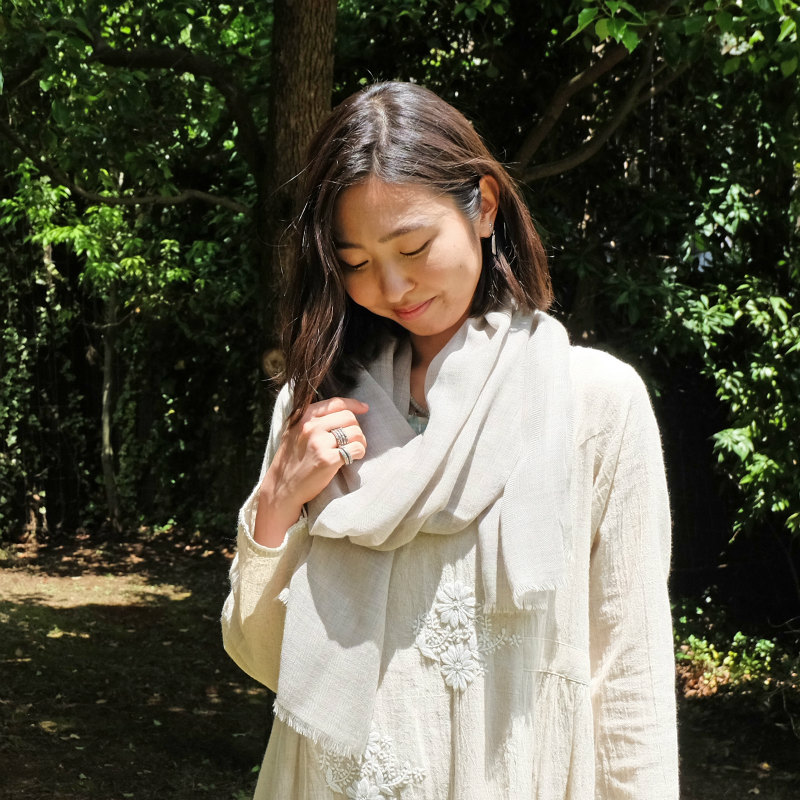 薄手パシュミナショール