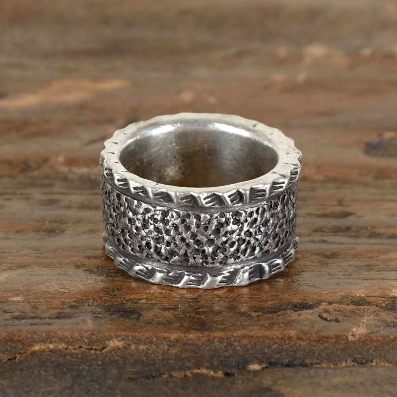 13.5号 ジョンマイケルリスター スタンプワーク リング ｜マライカ公式通販