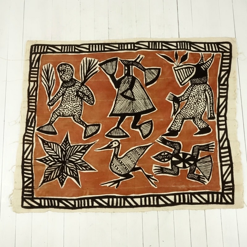 アフリカ　セヌフォ族　泥染め　多用布 セヌフォクロス 107×133cm｜マライカ公式通販