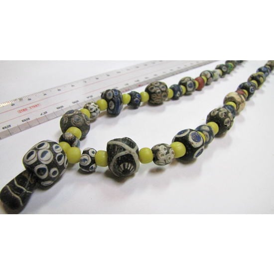 イスラムアイビーズ一連 【Ancient Islamic Eye Beads】
