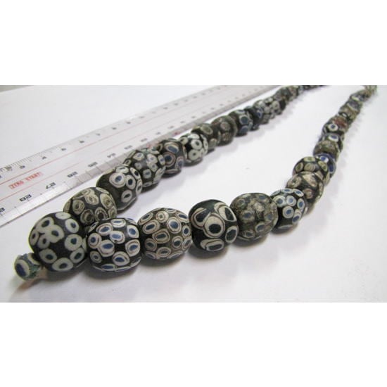 イスラムアイビーズ一連 【Ancient Islamic Eye Beads】