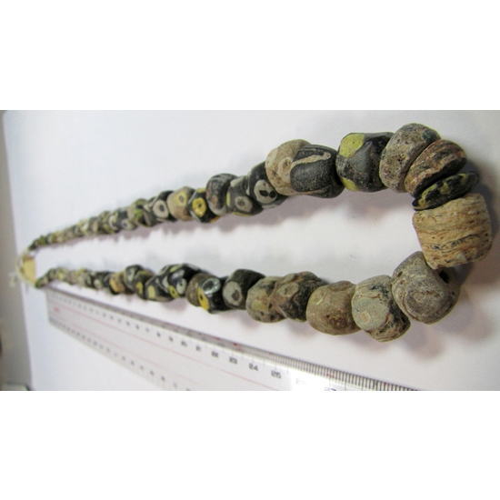 イスラムアイビーズ一連 【Ancient Islamic Eye Beads】