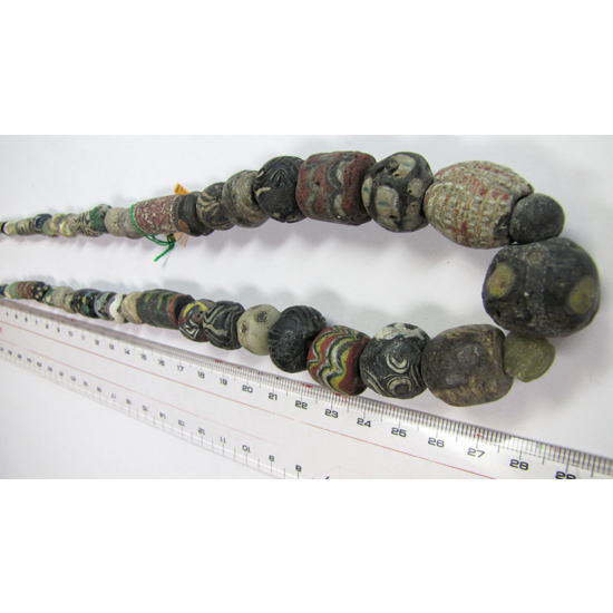 イスラムビーズ一連 【Ancient Islamic Beads】｜マライカ公式通販