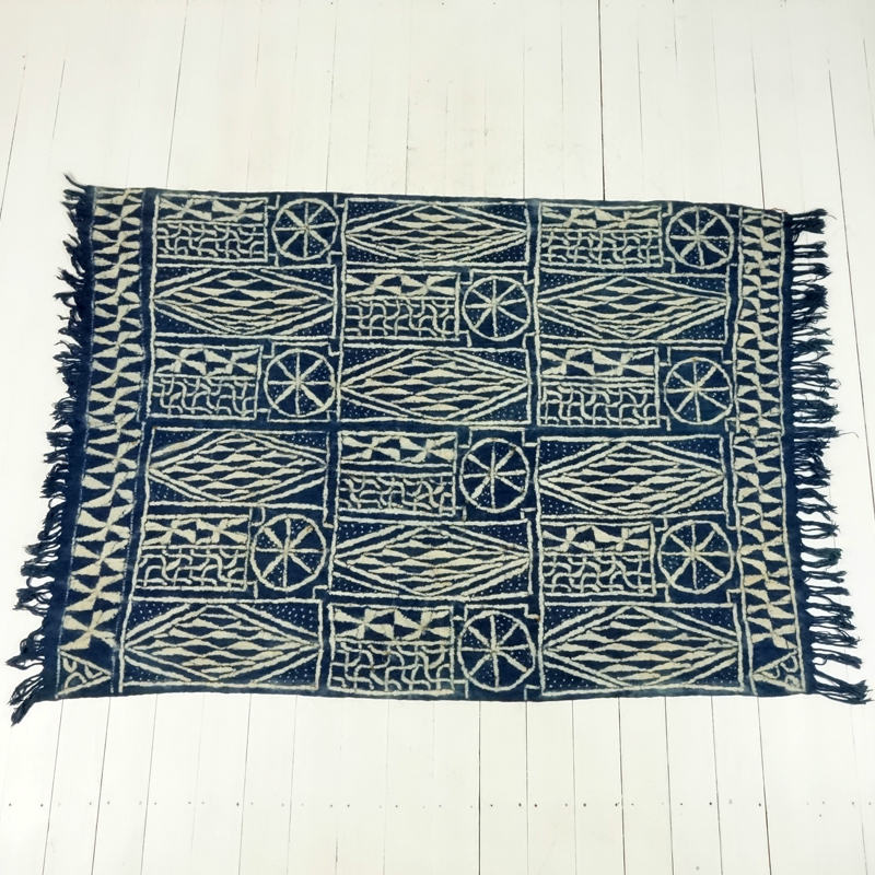 バミレケ族 藍染め布 150×109cm｜マライカ公式通販