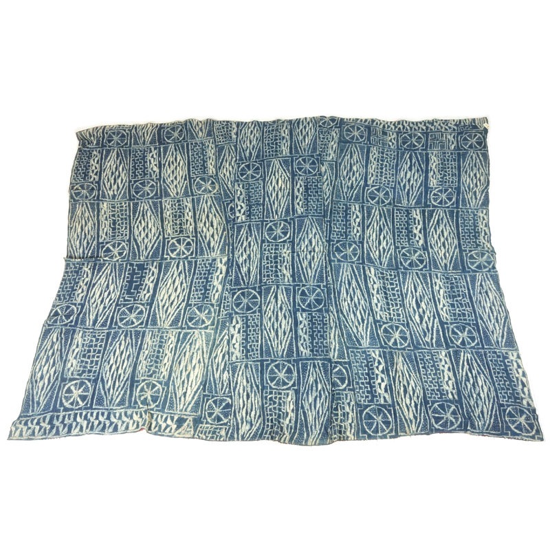 アフリカ バミレケ布 藍染 アンティーク