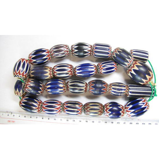 シェブロンビーズsh0008 シェブロンビーズ（オレンジ/白/黒） シェブロン・スカンク