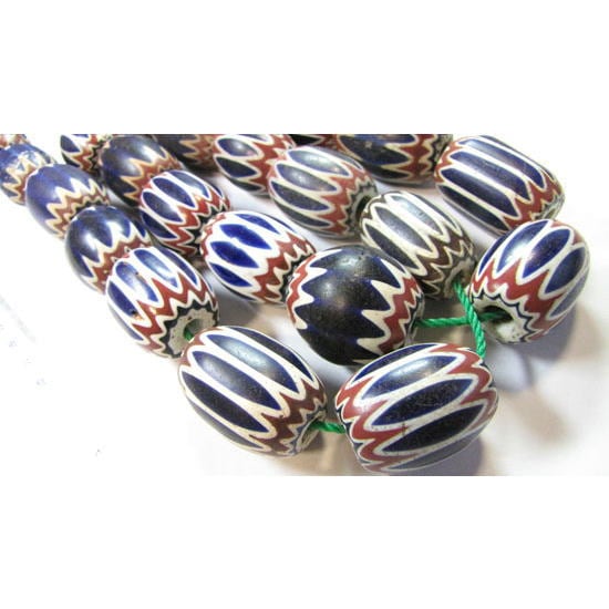 ⚠️バラ売り不可⚠️ シェブロン アンティーク ビーズ シェブロンビーズ一連｜マライカ公式通販