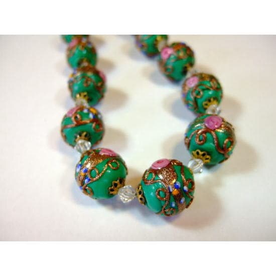 ビクトリアンビーズネックレス