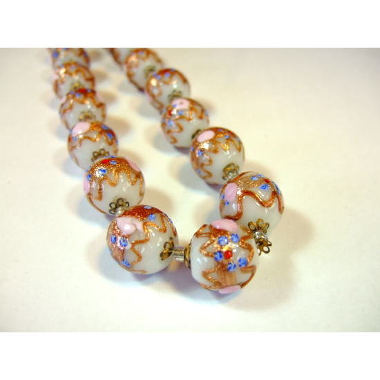 ビンテージ　イタリア　ヴェネツイアンビーズ　ネックレス vintage ヴェネツィアンビーズ ネックレス&ブレスレット