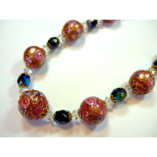 ビクトリアンビーズネックレス