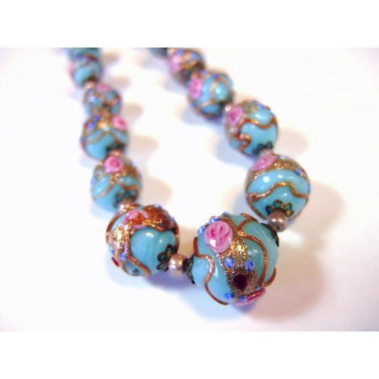 ビクトリアンビーズネックレス