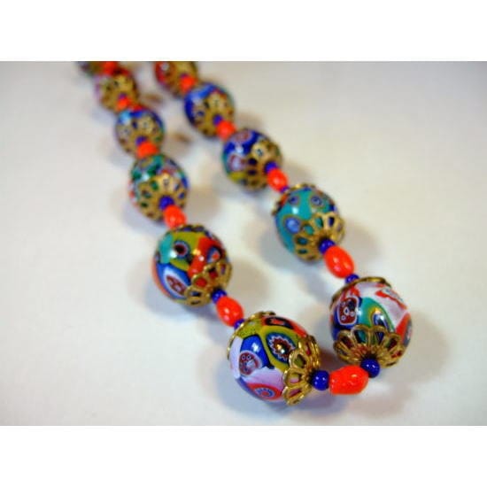 ビクトリアンビーズネックレス