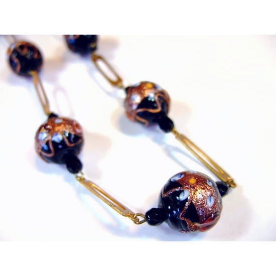 ビクトリアンビーズネックレス