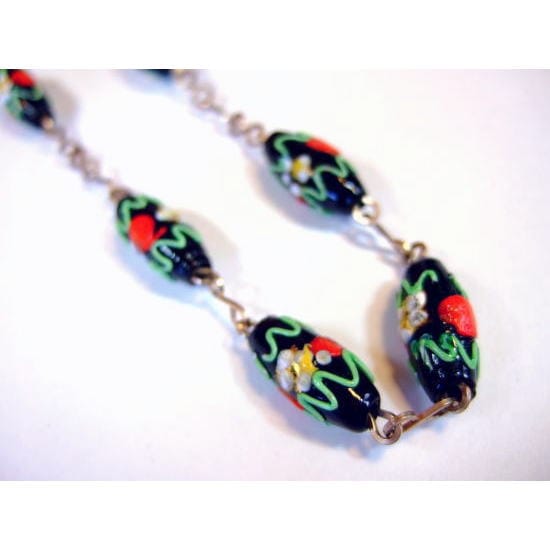 ビクトリアンビーズネックレス