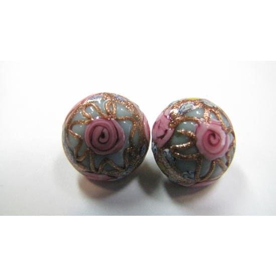 ビクトリアンビーズイヤリング