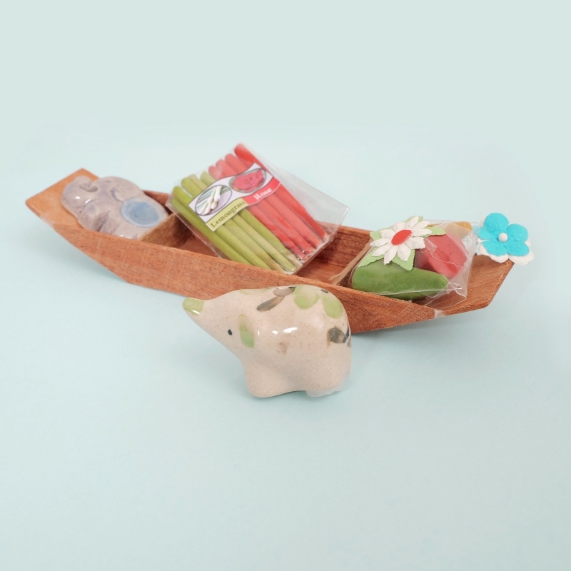 船と象香立て お香セット｜マライカ公式通販