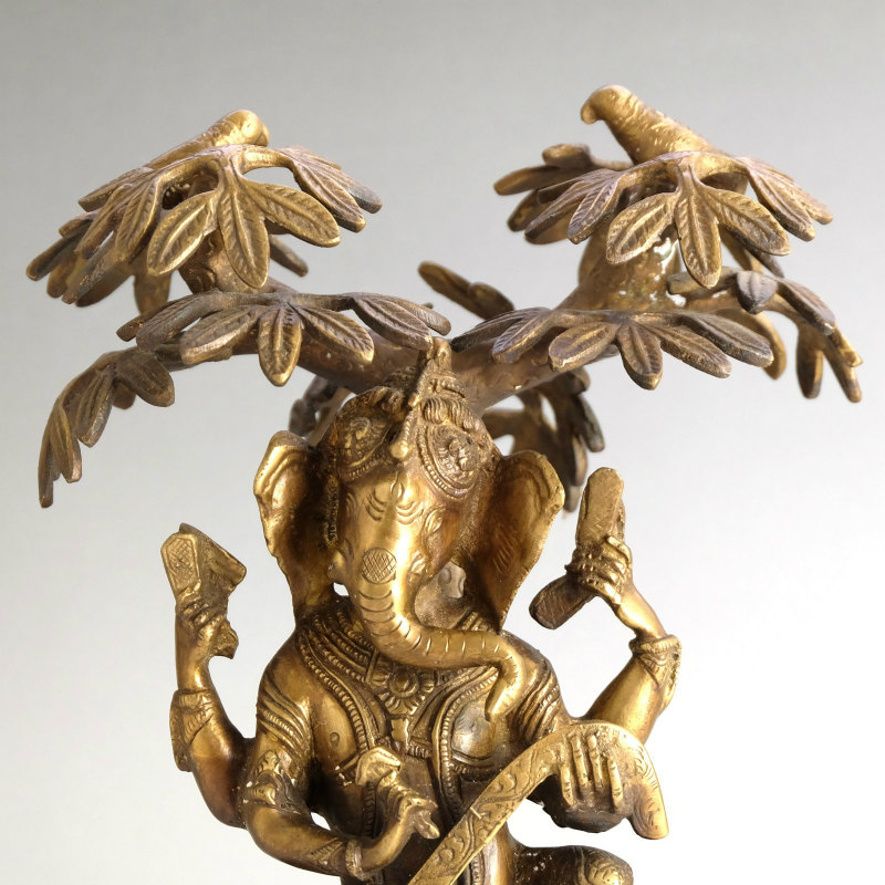 夢を叶える密教神ガネーシャ　真鍮製　ブランコに乗ってます 夢を叶える密教神ガネーシャ 真鍮製 ブランコに乗ってます