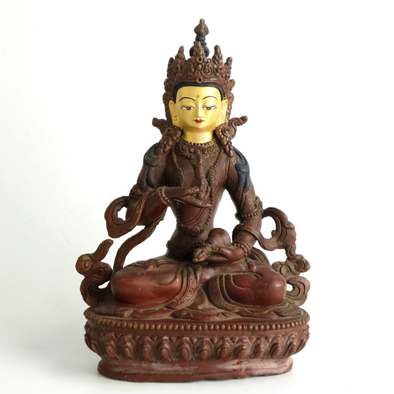持金剛　香炉　チベット仏教　ヴァジュラ・ダラ 持金剛（じこんごう／ヴァジュラ・ダラ）[布額付きタンカSSSn