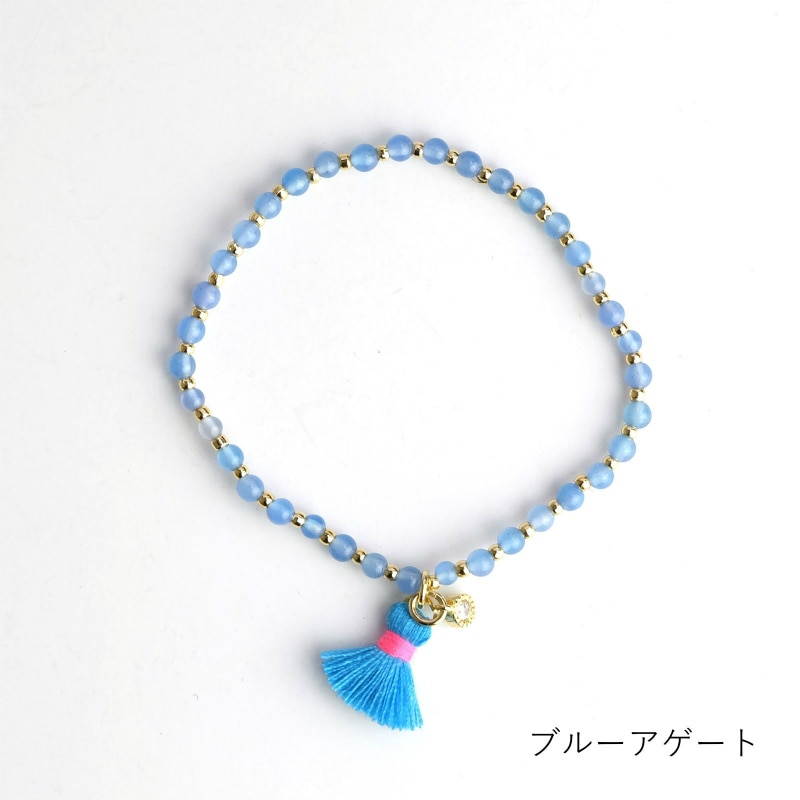 タッセルプチストーンブレスレット 【メール便可】｜マライカ公式通販