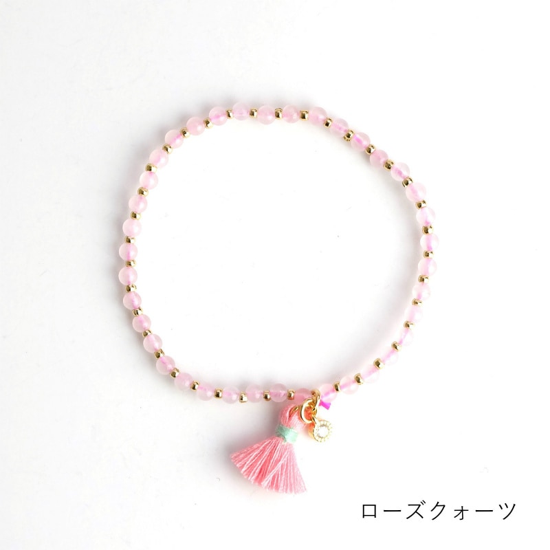 タッセルプチストーンブレスレット 【メール便可】｜マライカ公式通販