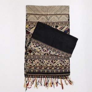 ラオス民族伝統織物浮き織りパービアン12-4