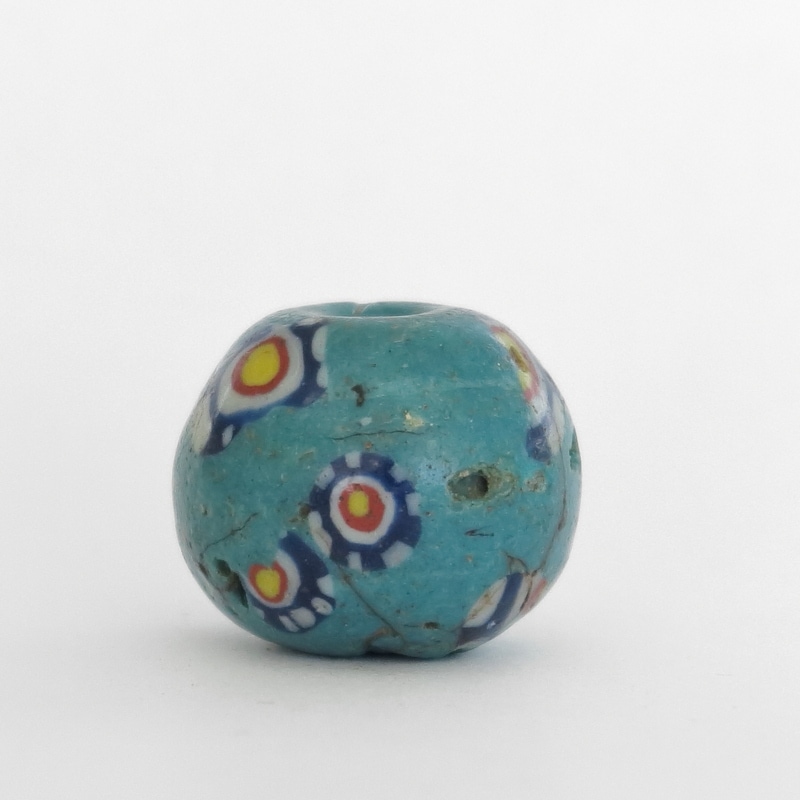 7〜10世紀 アフガニスタン出土 イスラムモザイクビーズ イスラムモザイク大玉ビーズ 【Ancient Islamic Mosaic Beads