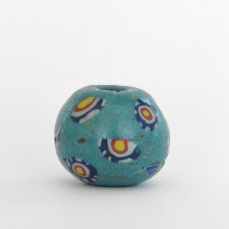 発掘ビーズ 千年前のイスラム玉 存在感大（2025081504） イスラムモザイク大玉ビーズ 【Ancient Islamic Mosaic Beads
