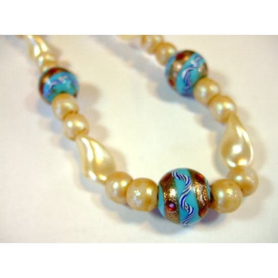 ビクトリアンビーズネックレス