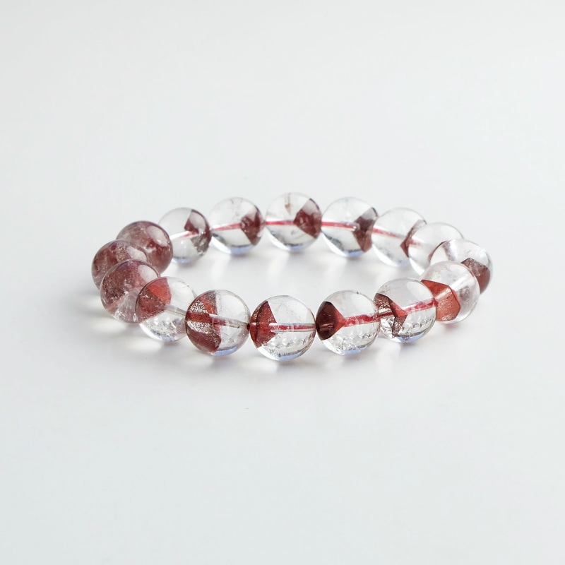 レッドファントム丸玉ブレスレット 13mm｜マライカ公式通販