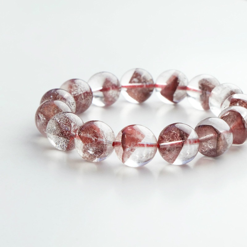 レッドファントム丸玉ブレスレット 13mm｜マライカ公式通販