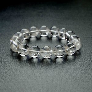 ホワイトファントム水晶丸玉ブレスレット 13mm｜マライカ公式通販