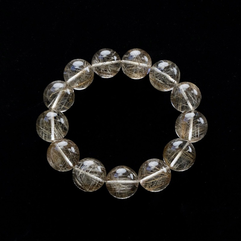 ◇高品質◇シルバールチル丸玉ブレスレット 17-18mm｜マライカ公式通販