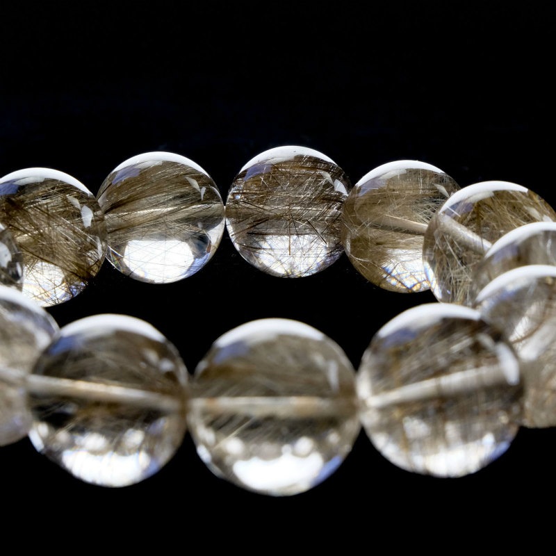◇高品質◇シルバールチル丸玉ブレスレット 17-18mm｜マライカ公式通販