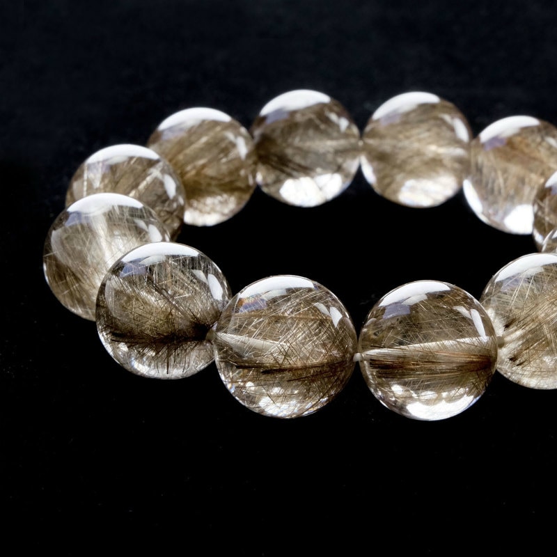 ◇高品質◇シルバールチル丸玉ブレスレット 18-19mm｜マライカ公式通販