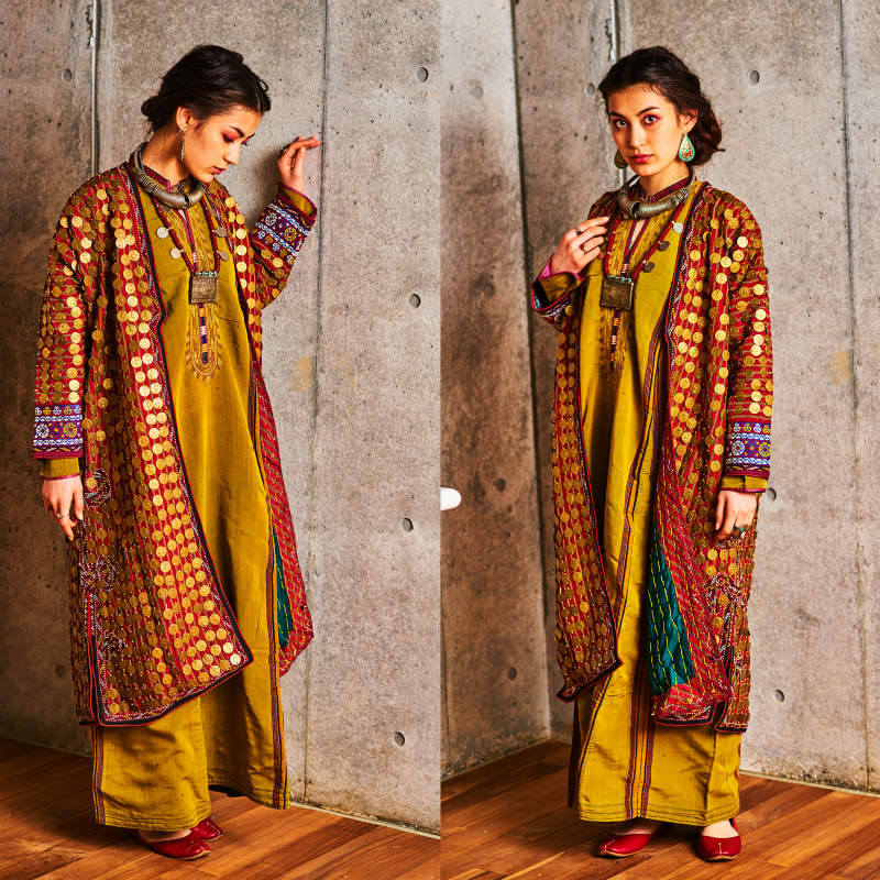 アフガニスタンコイン付ジャケット｜マライカ公式通販