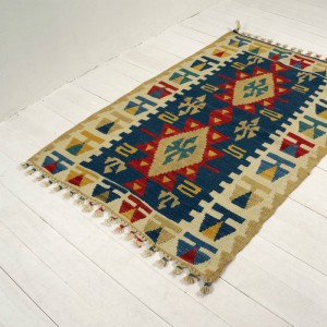 トルコ カイセリキリム 76cm×124cm ラグ・マット トルコ｜マライカ公式通販