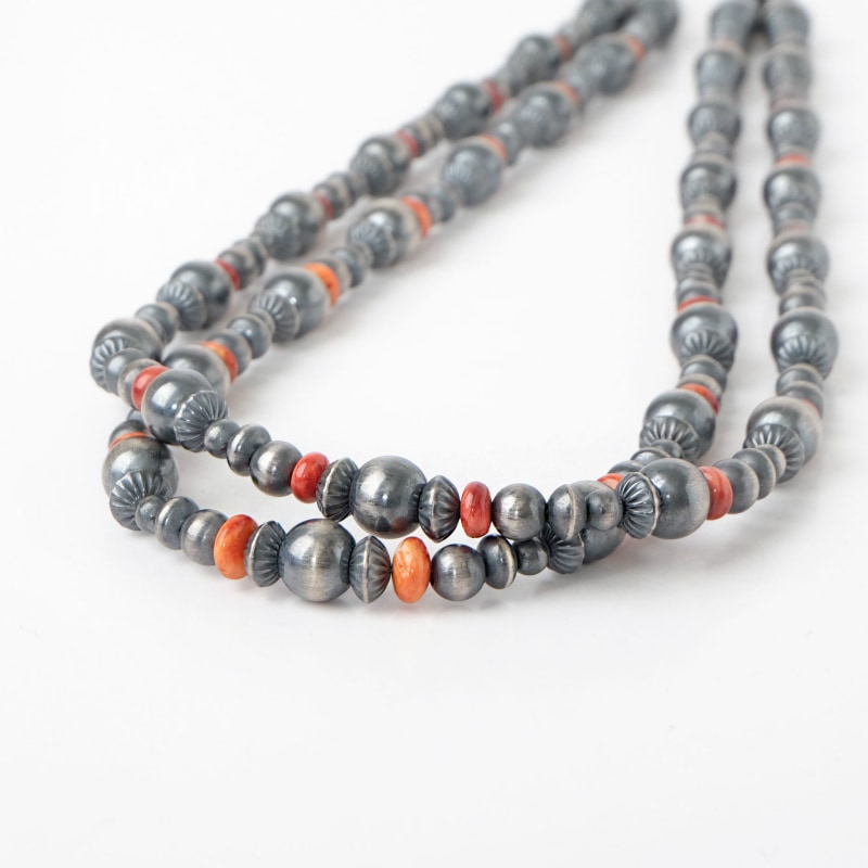 ナバホ族 Reva Goodluck ナバホパール 2連ネックレス｜マライカ公式通販