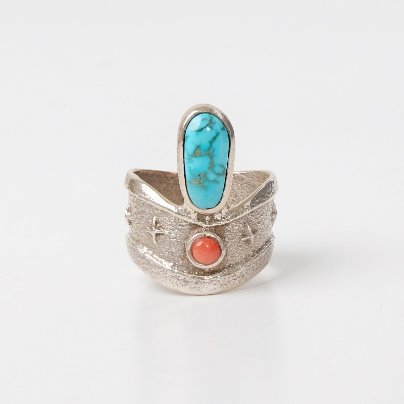 22号 ナバホ族 モンティクロウ キングマン リング